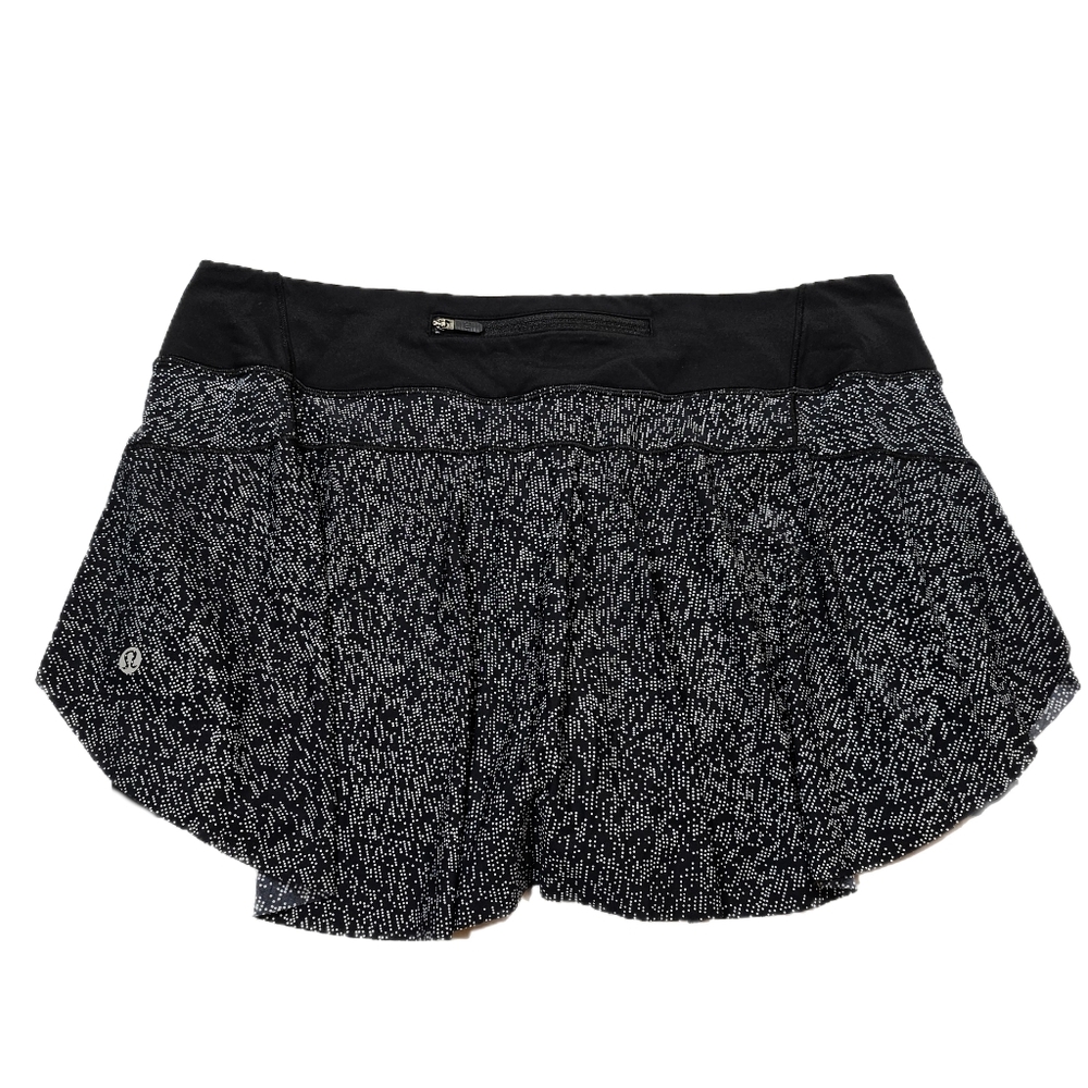 Lululemon Quick Pace Skirt (13")(Soundwave White Black) - Picture 8 of 16